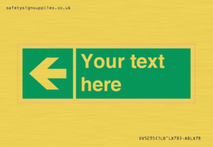 Custom Arrow Left Sign